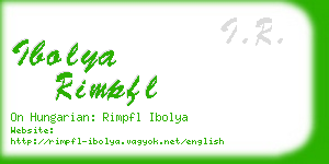 ibolya rimpfl business card